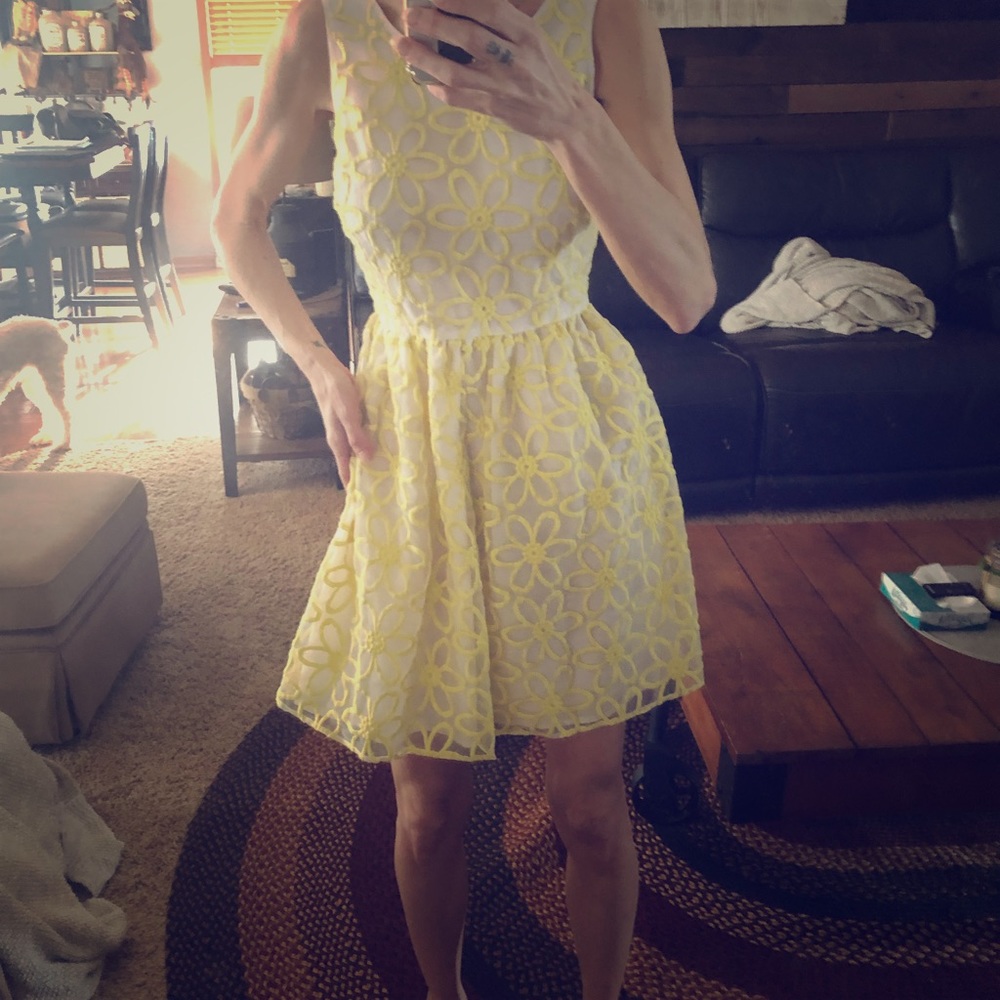 Victoria Secret Gorgeous lined yellow mini